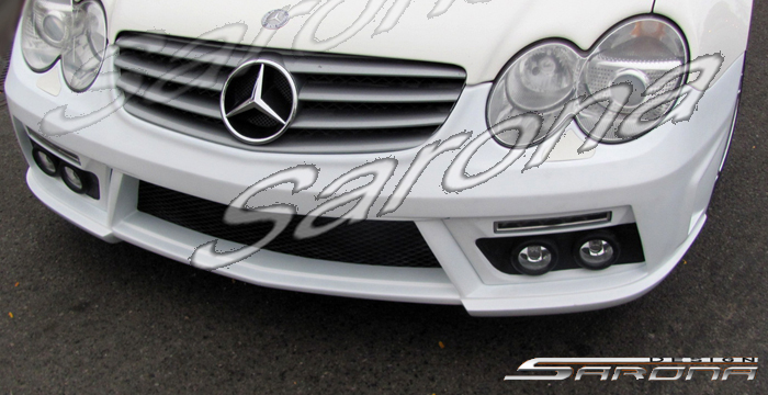 Custom Mercedes SL  Convertible Front Bumper (2003 - 2008) - $1090.00 (Part #MB-057-FB)